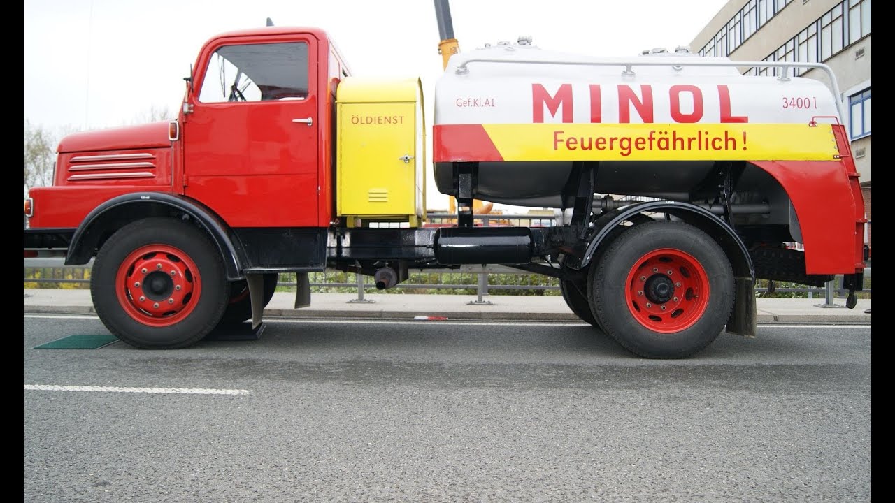 LKW TANKWAGEN MINOL IFA S 4000 1 WERDAU ANH&Auml;NGER DDR OLDTIMER Tanker Pirol