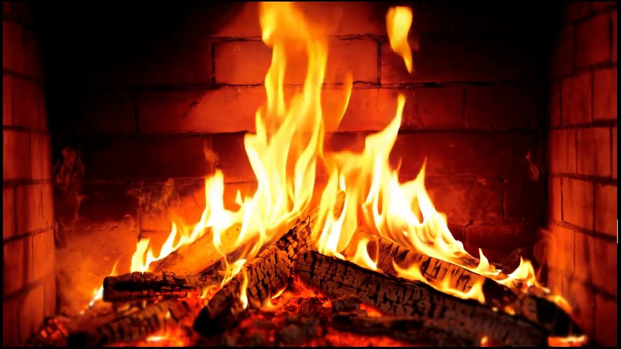🔥 Cozy Fireplace Ambience with Crackling Fire Sounds  Relaxing & Calm Atmosphere  HD
