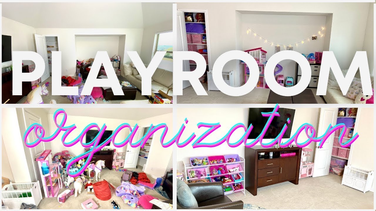 NEW!! PLAYROOM CLEAN AND ORGANIZE WITH ME || PLAYROOM ORGANIZATION IDEAS || CLEAN & DECLUTTER 2020