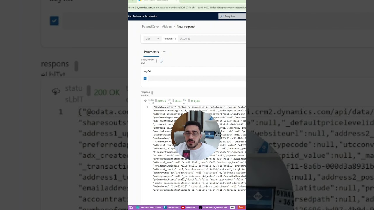 API playground do Dataverse Acelerator #dataverseacelerator #dynamicsce365