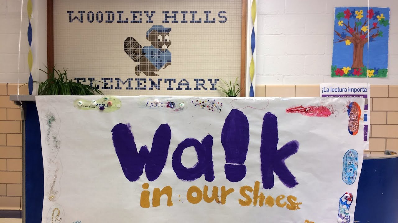 Walk in Our Shoes Week at Woodley Hills Elementary School