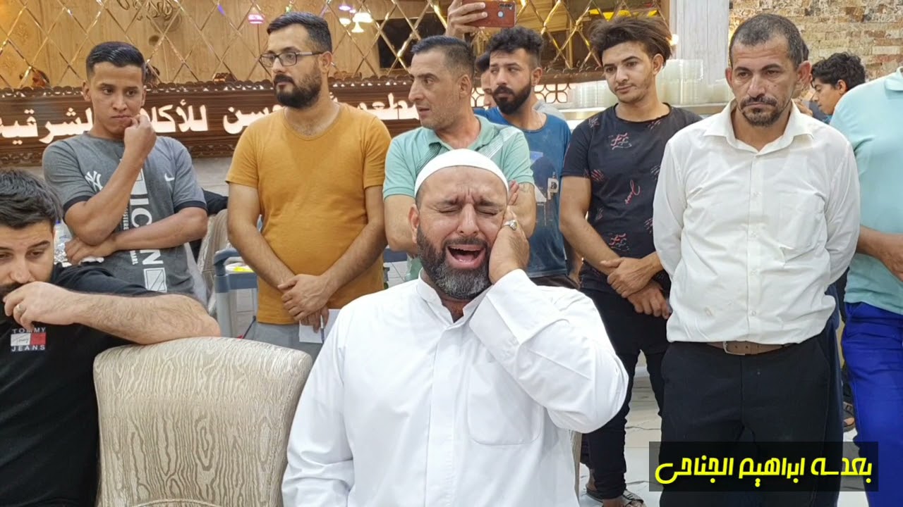 القارئ الحاج اسامة الكربلائي في مطعم ابو حسن واسط تصوير ابراهيم الجناحي