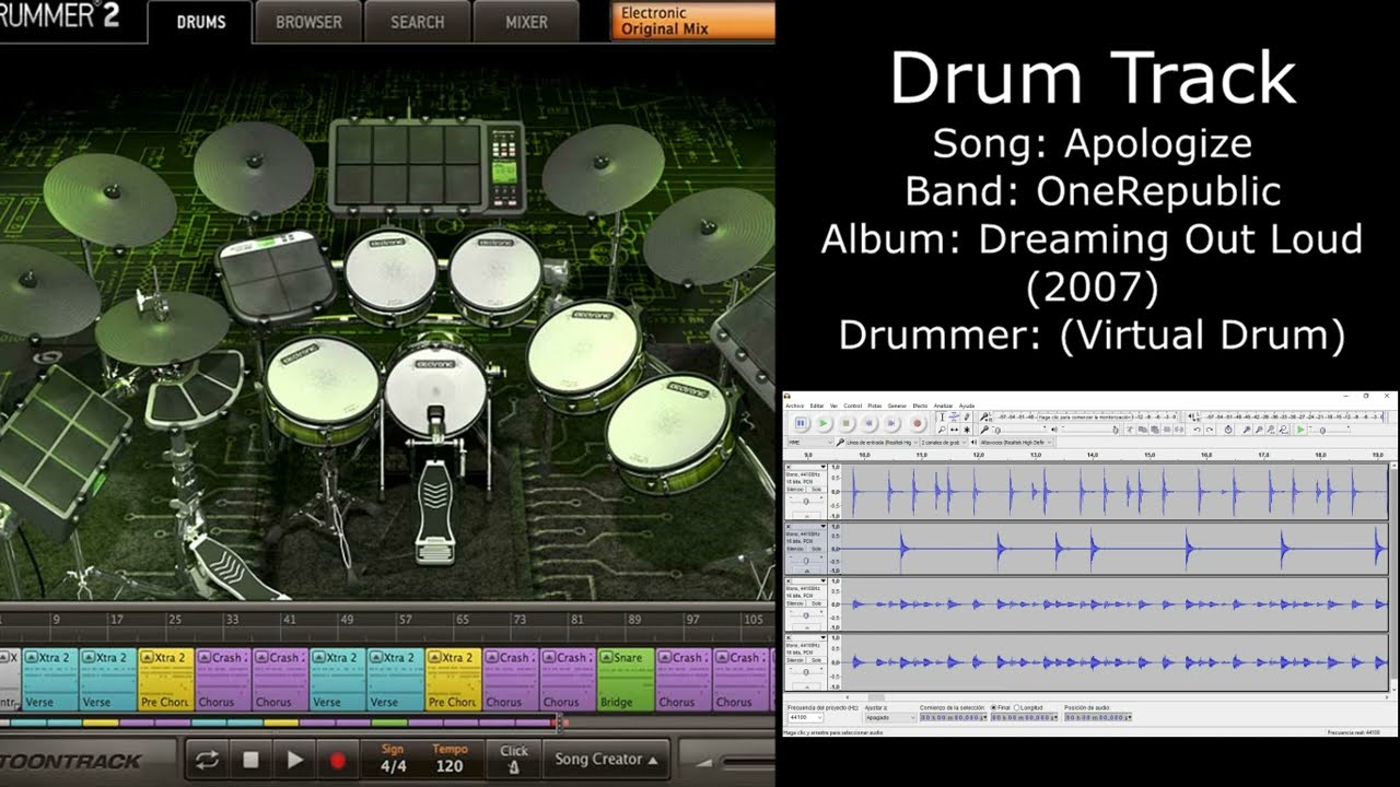 Apologize (OneRepublic) • Drum Track