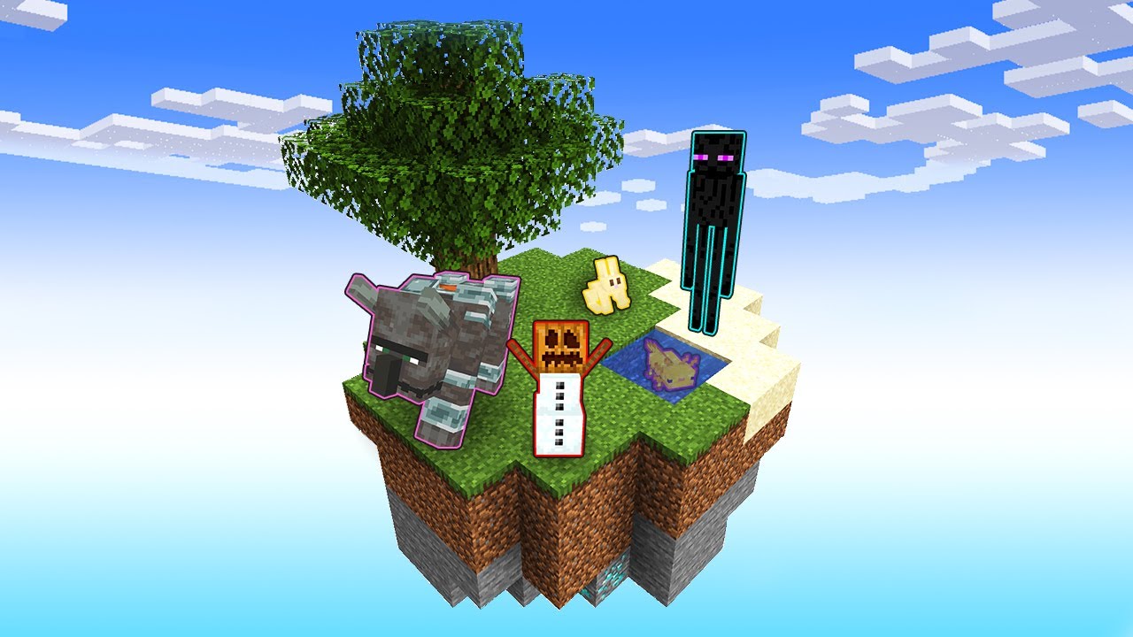 【マイクラ】MOBに変身するスカイブロック