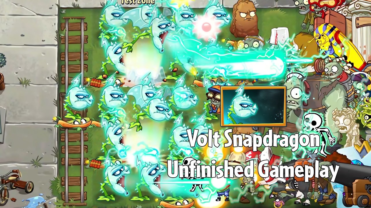 PvZ2 Upcoming v13.0.1 - New Plant Volt Snapdragon Unfinished Gameplay