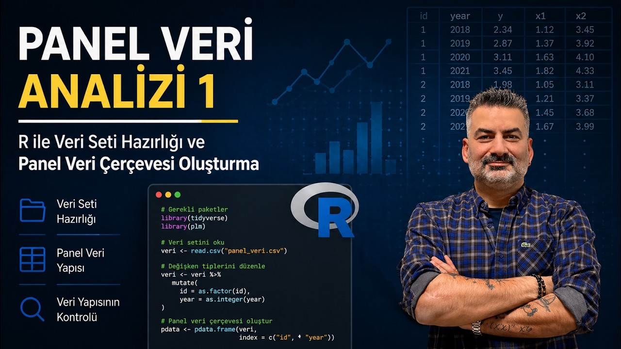 Panel Veri Analizi 1 - R ile Veri Seti Hazırlığı ve Panel Veri Çerçevesi Oluşturma
