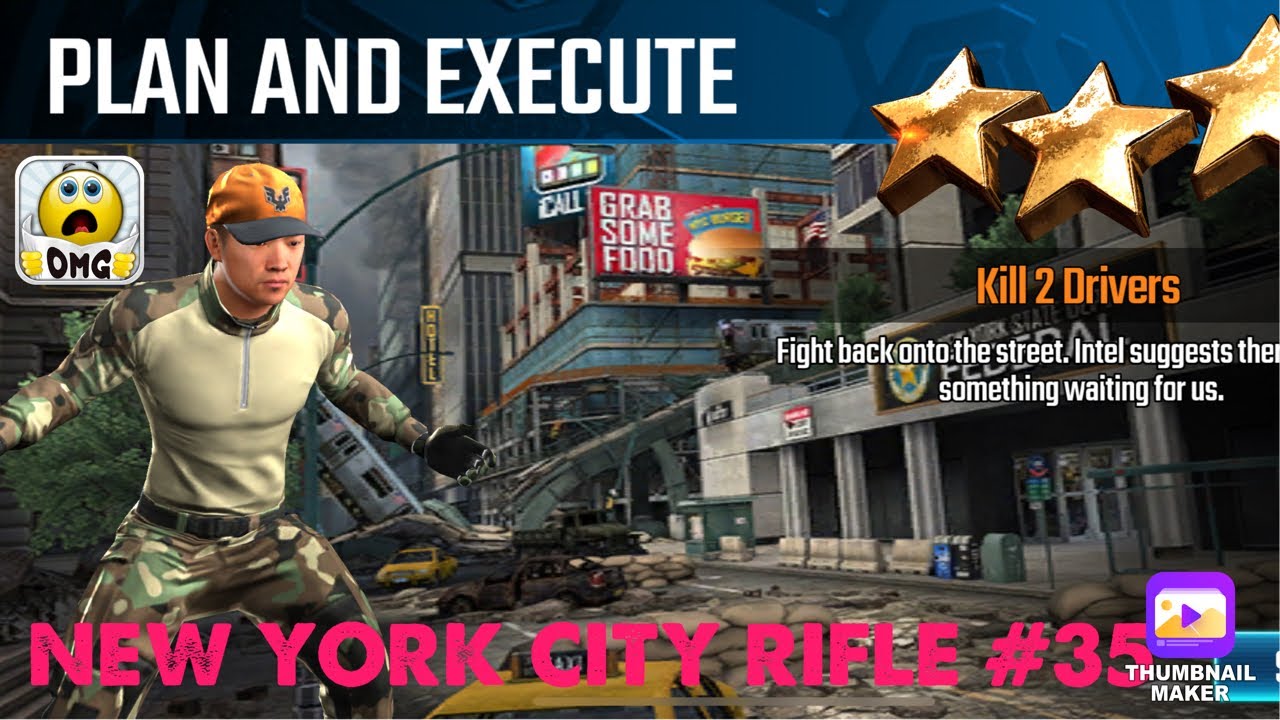 Plan and Execute, Sniper Strike Special ops mission #35- New York City (rifle/ zone 19)
