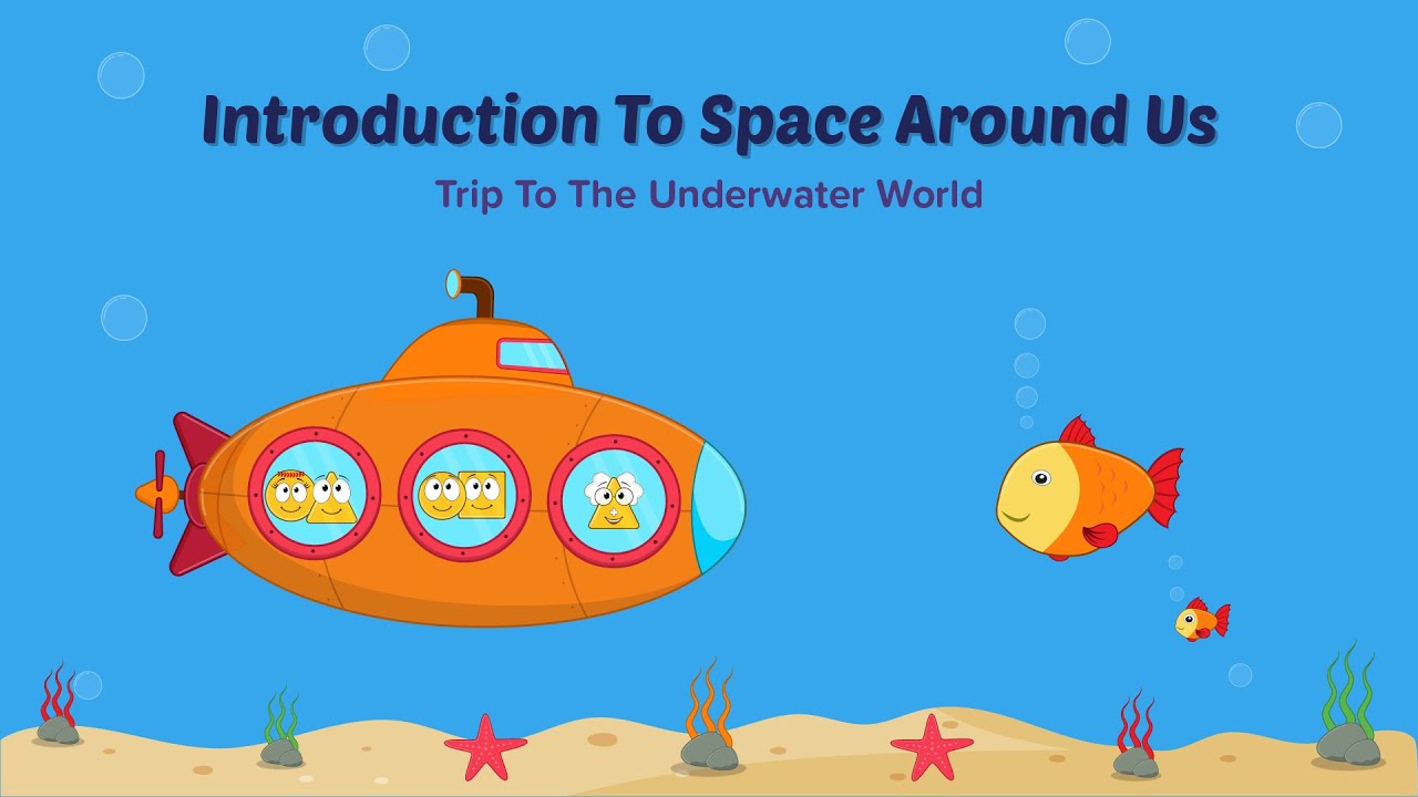 Math Story : Introduction To Space Around Us | Trip To The Underwater World | Maths Home School