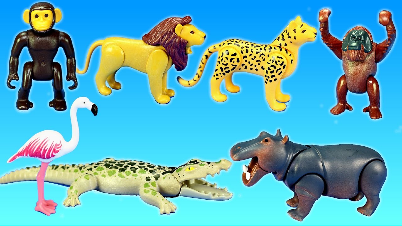 PLAYMOBIL Jungle Zoo Wild Animals Pond Area Building Set Build Review
