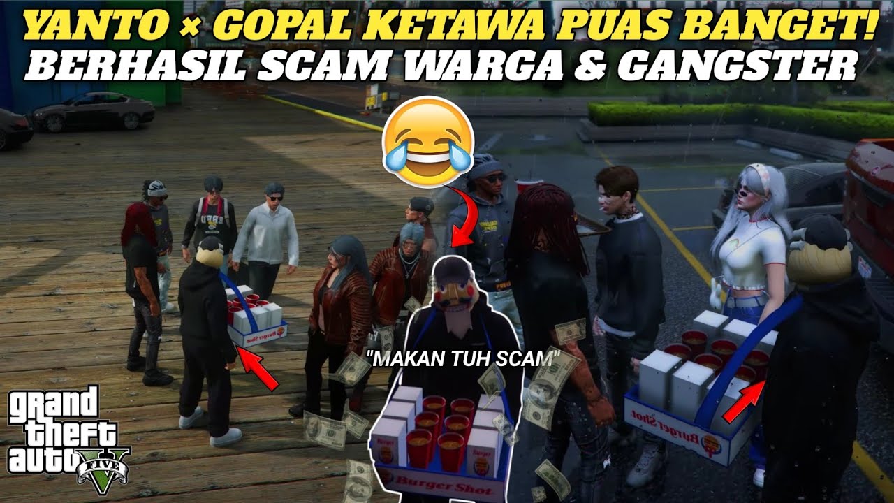 YANTO PUAS BANGET BERHASIL SCAM WARGA & GANGSTER 🤣 | GTA 5 ROLEPLAY 
