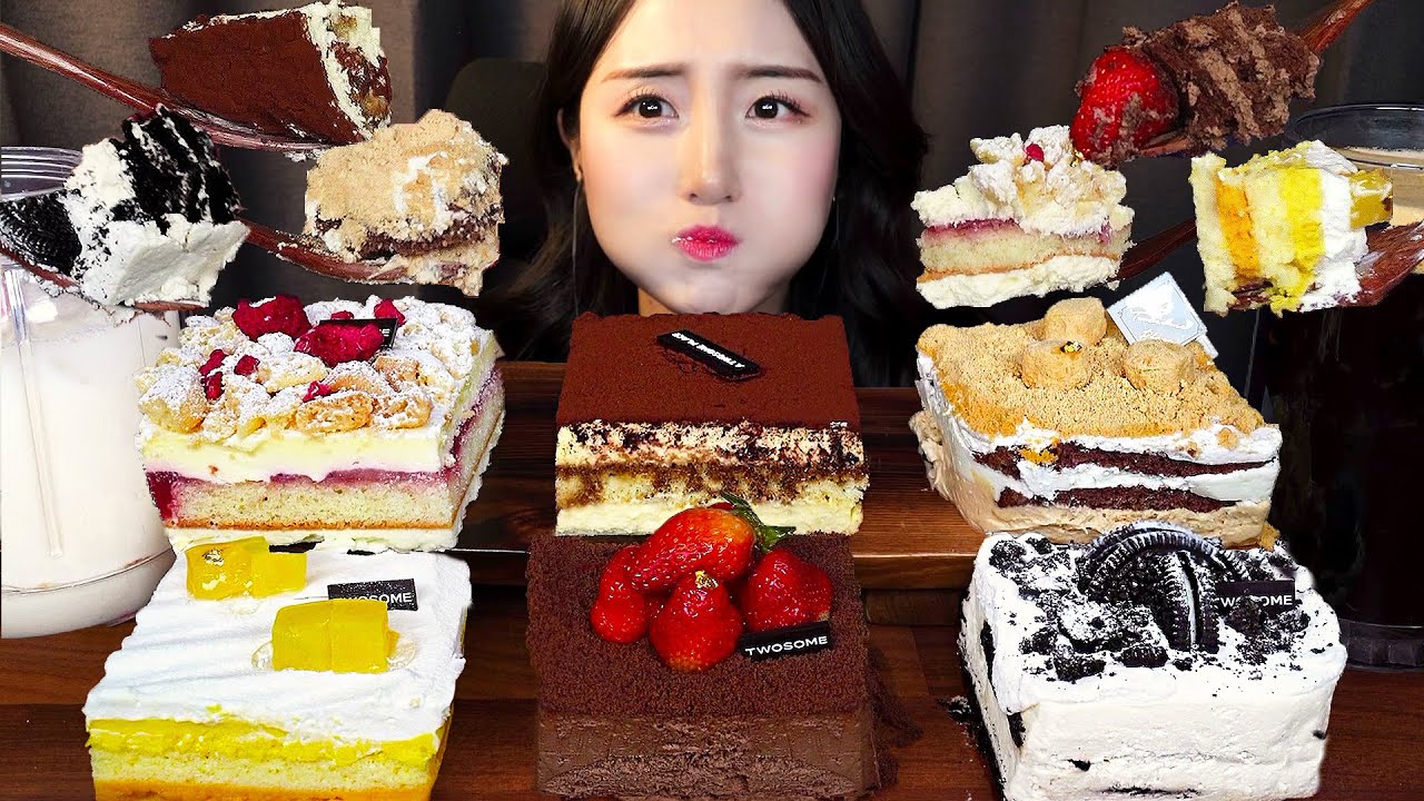 Десерт с ложкой🍰 Шоколадный торт Тирамису Орео АСМР ASMRㅣDessert Chocolate Cake Mukbang