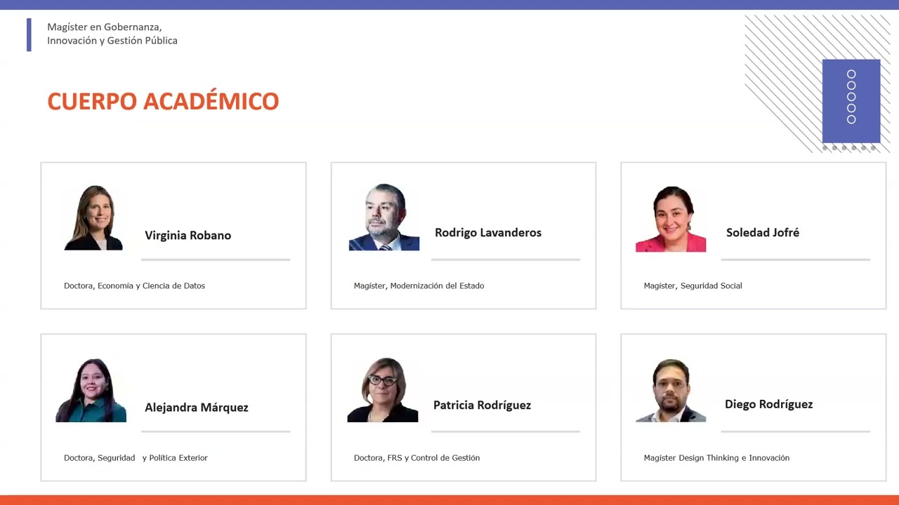 Charla informativa Magíster en Gobernanza, Innovación y Gestión Pública 