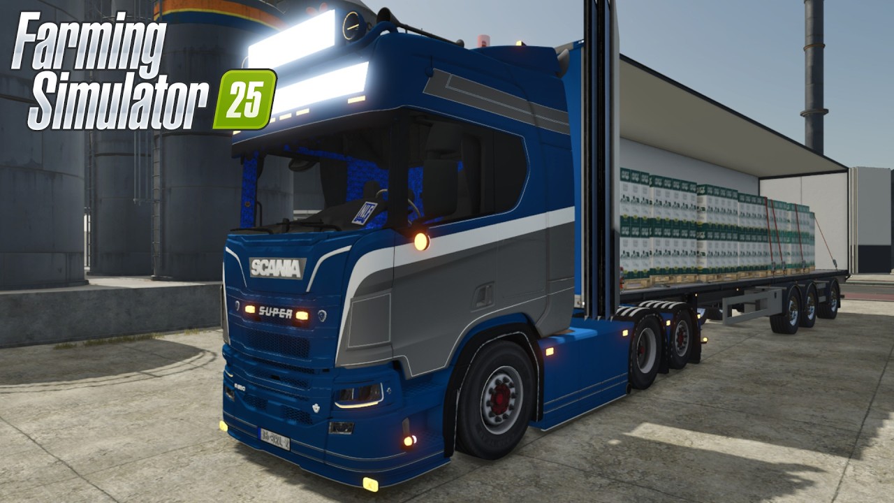 FS25 - Scania R580 SUPER Truckstyling - NEW TRUCK MOD for Farming Simulator 2025 GAMEPLAY