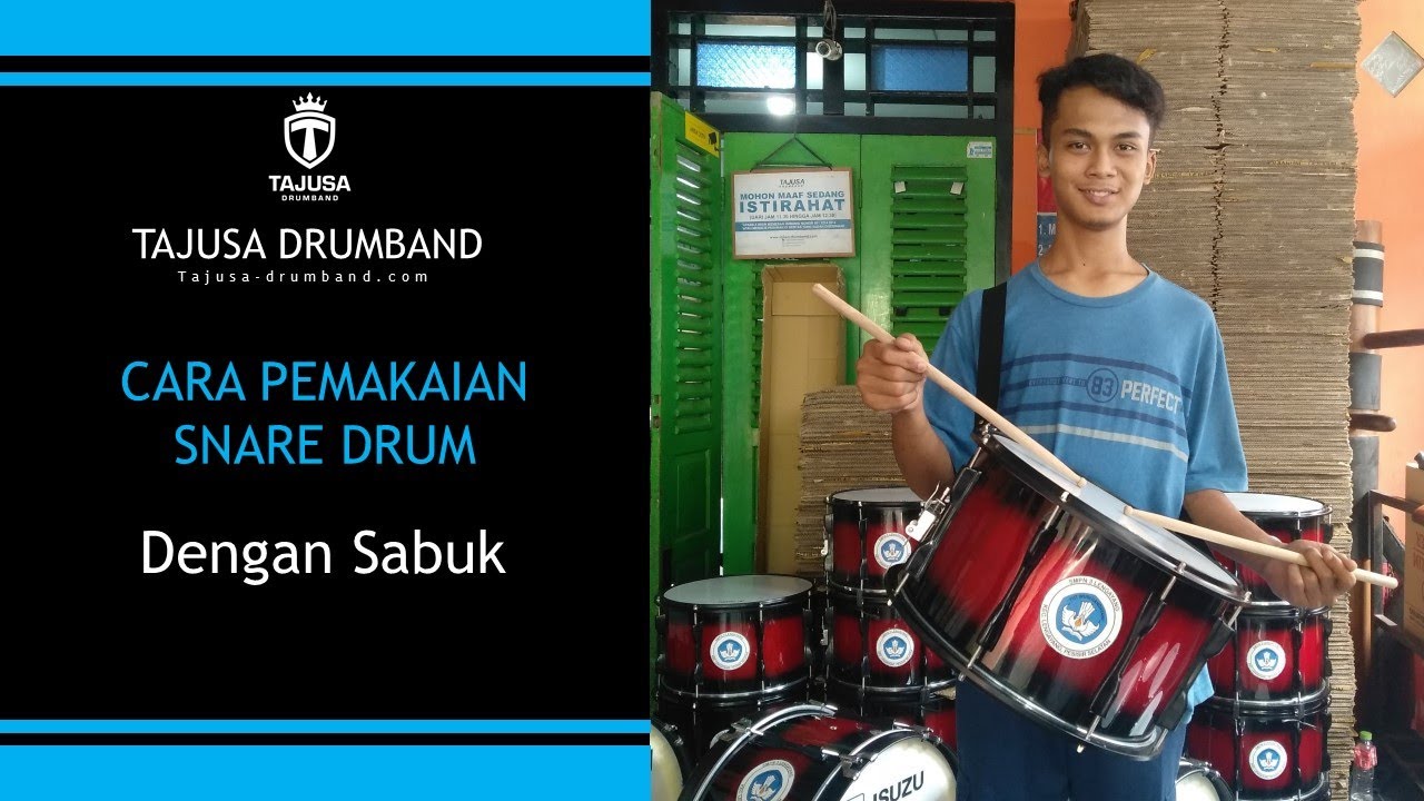 TAJUSA DRUMBAND || PANDUAN CARA MEMAKAI / MEMASANG SABUK PADA ALAT SNARE / TENOR SEBELUM DIGUNAKAN