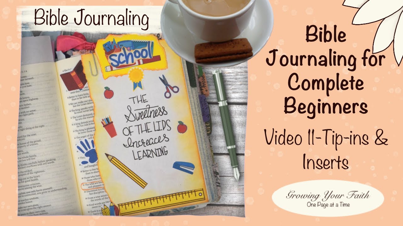 Bible Journaling for Complete Beginners | Tip in and Inserts | Add to Your Bible w/o "Messing it Up"