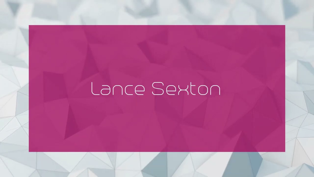 Lance Sexton - appearance