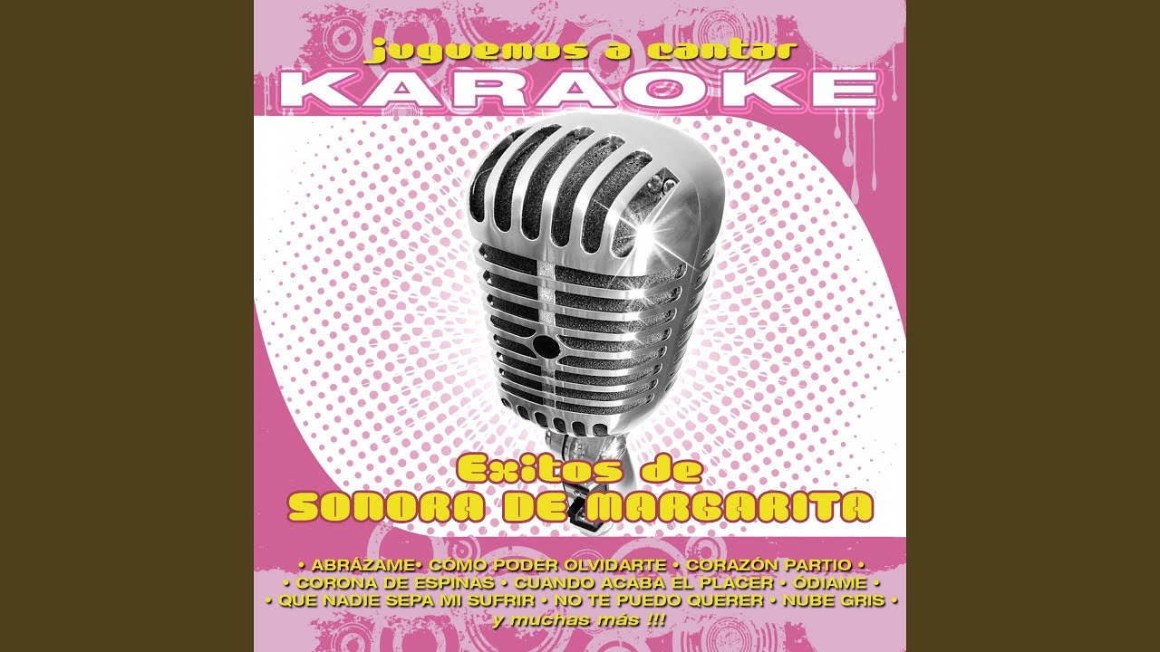 Que Nadie Sepa Mi Sufrir (Karaoke Version) (Originally Performed By Sonora de Margaríta)