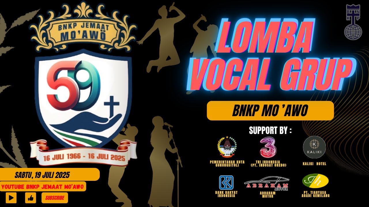 PANITIA H.U.T BNKP MO'AWO Live Stream