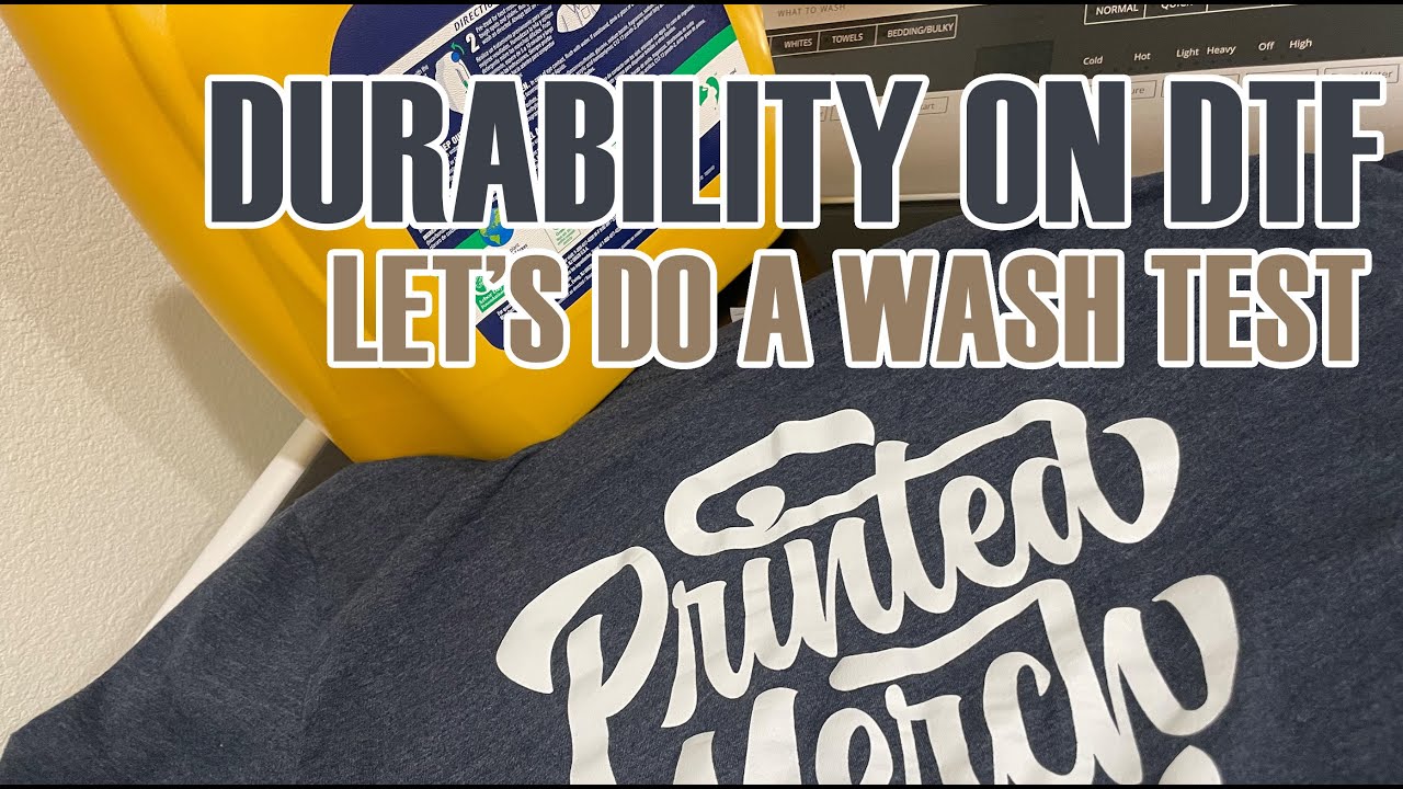 WASH TEST ON DTF TRANSFERS - WILL IT HOLD? (S:09/Vlog 057)