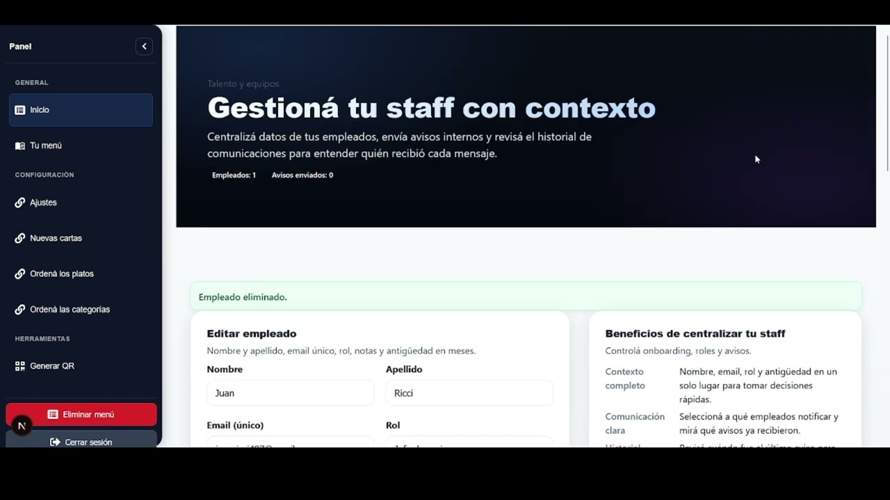 C&oacute;mo gestionar el m&oacute;dulo de empleados