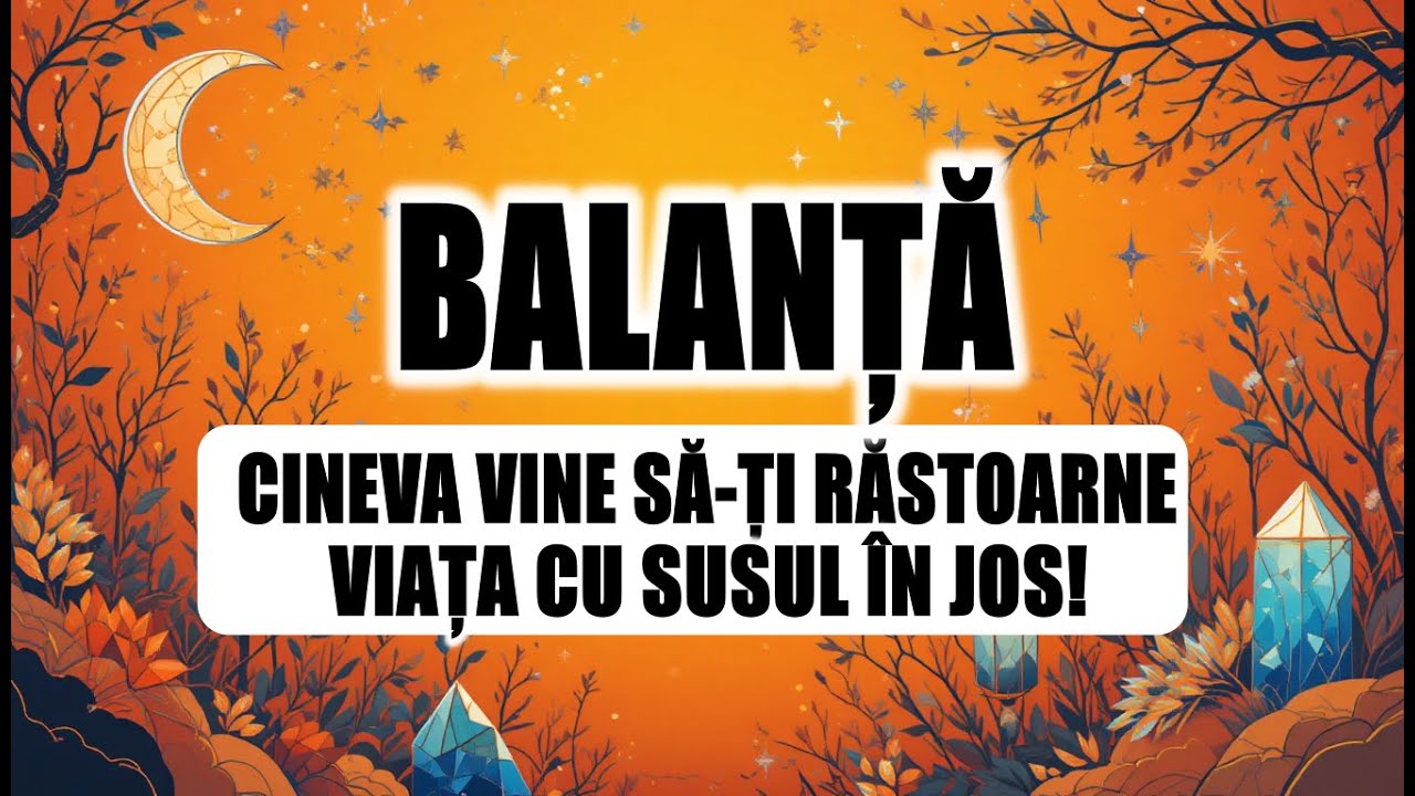 BALANȚĂ NOUTATEA ESTE PE DRUM  CINEVA ESTE PE PUNCTUL DE A-ȚI ZGUDUI LUMEA  VICTORIA TE VA SURPRINDE