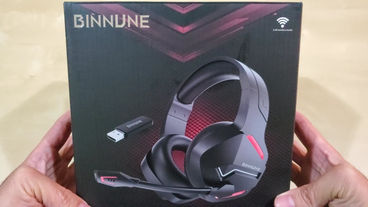 BINNUNE Wireless Gaming Headset with Microphone