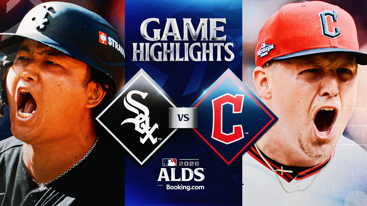 WHITE SOX против GUARDIANS: лучшие моменты 1-й игры ALDS (3 октября) | MLB 2026 | Мунетака Мураками