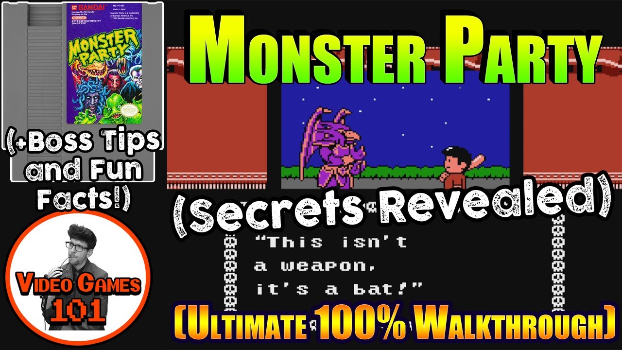 Прохождение Monster Party для NES | Полное руководство | Видеоигры 101