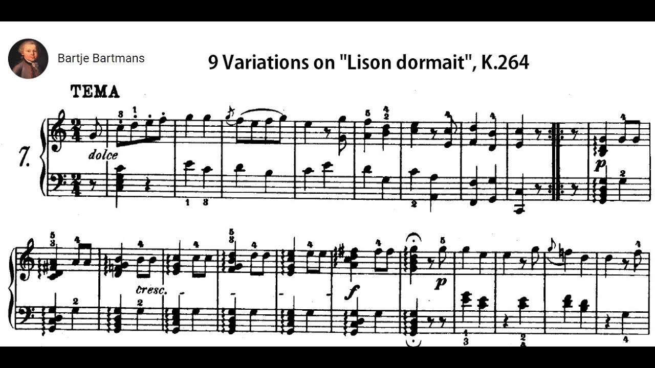 Mozart - Variations on 