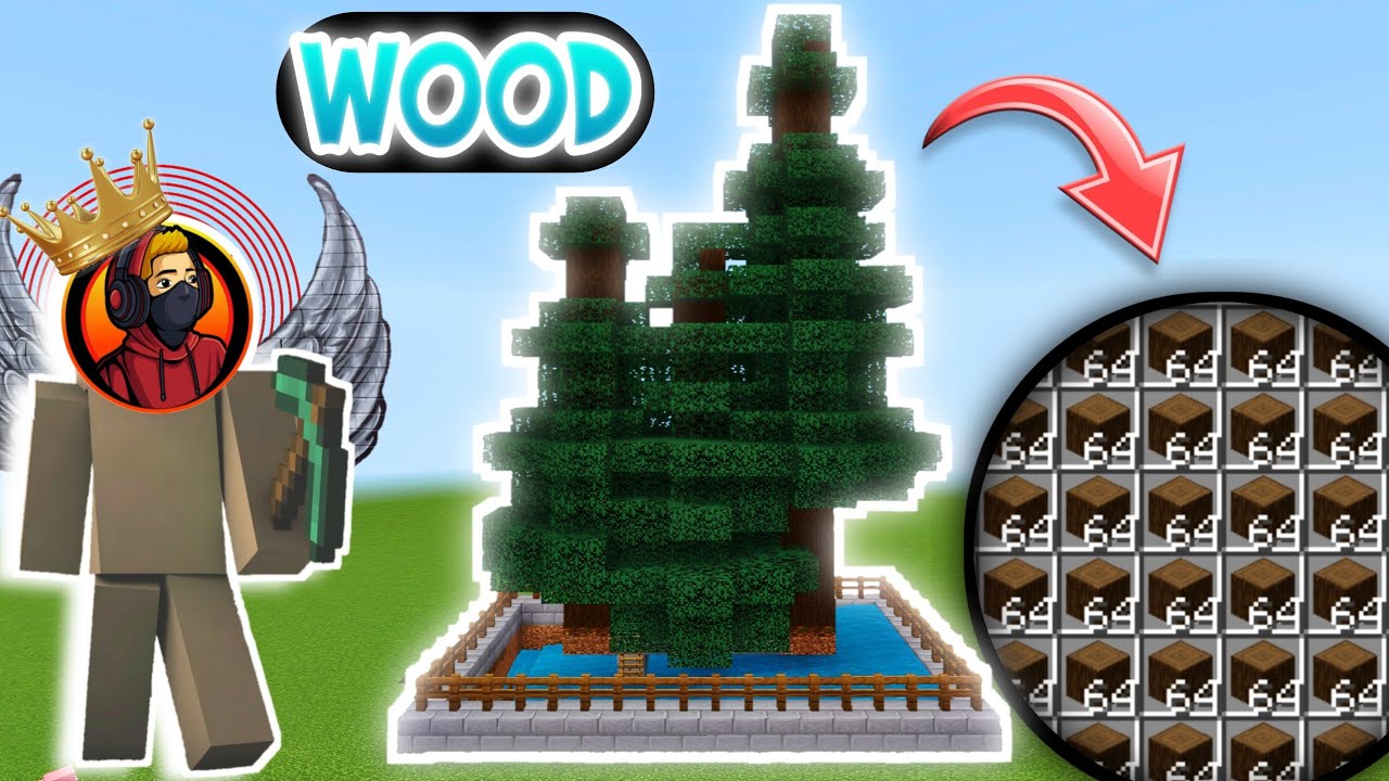 Minecraft Pocket Edition Spruce Wood Farm Easy Tutorial 1.22 In Hindi | Minecraft  Spruce Wood Farm