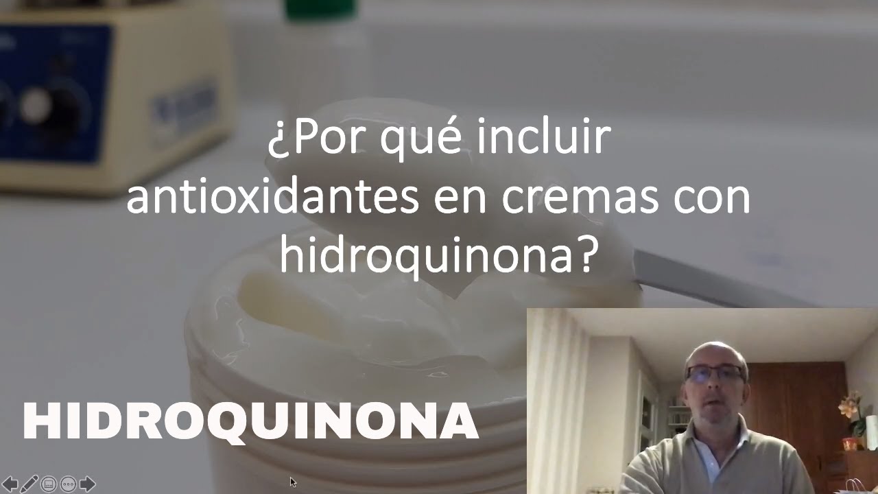 Uso de antioxidantes en cremas con hidroquinona