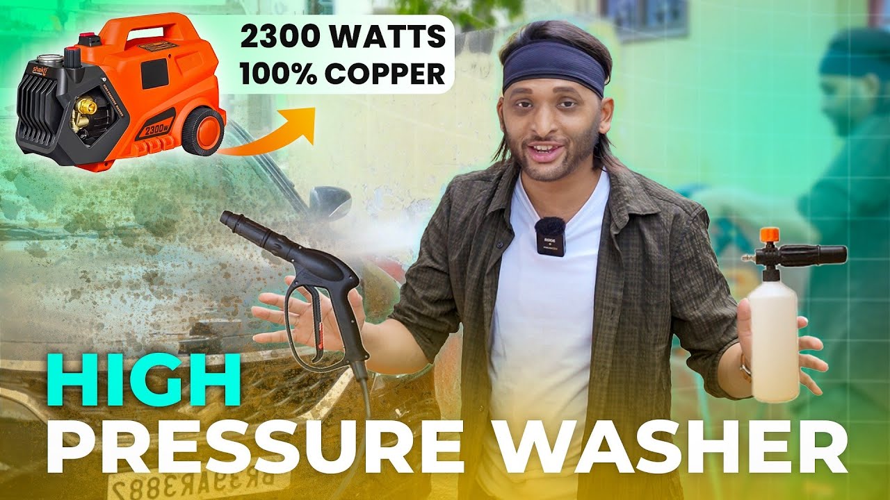 Ultimate Car High Pressure Washer Review | Best Car Pressure washer in India | Car Gadgets #techspy
