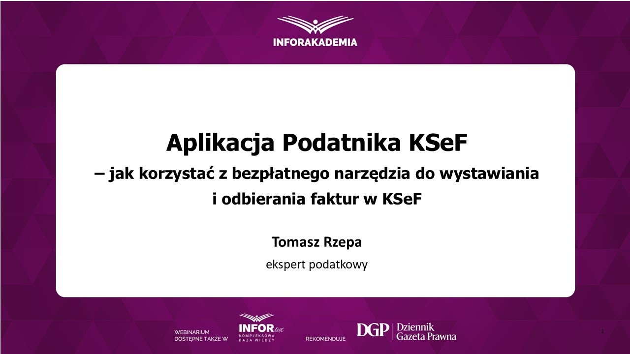 Webinarium: Aplikacja Podatnika KSeF – jak korzystać z bezpłatnego narzędzia?