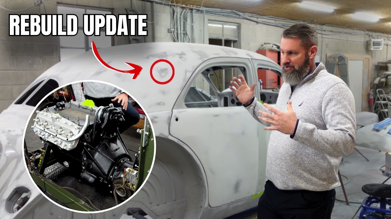 Cord Berline Rebuild Update: Engine + Body Progress
