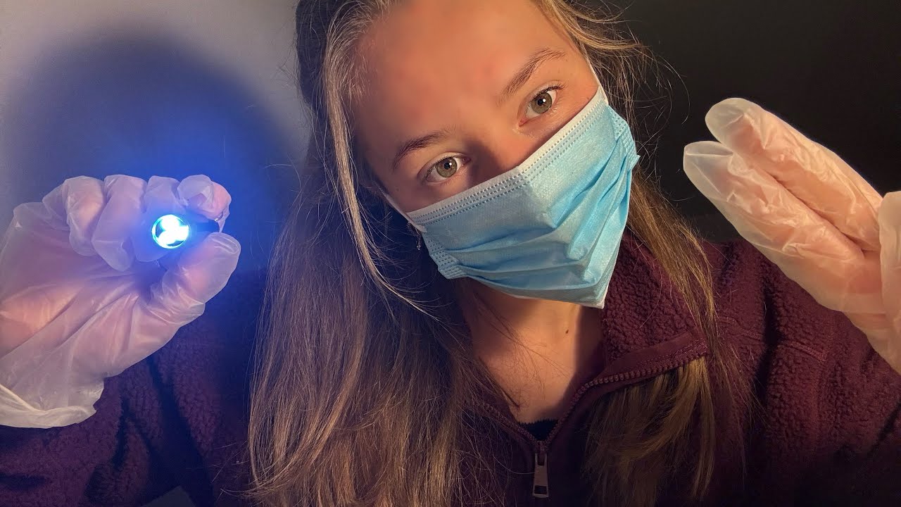 ASMR SUPER REALISTIC medical cranial nerve exam roleplay!