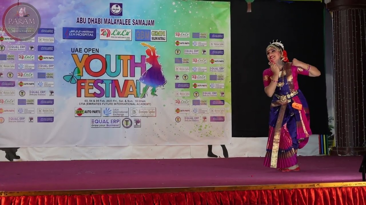 Kuchipudi Madhava Krishna | Hrdya Ranjith  | Malayalee Samajam-UAE Open Youth Festival 2023