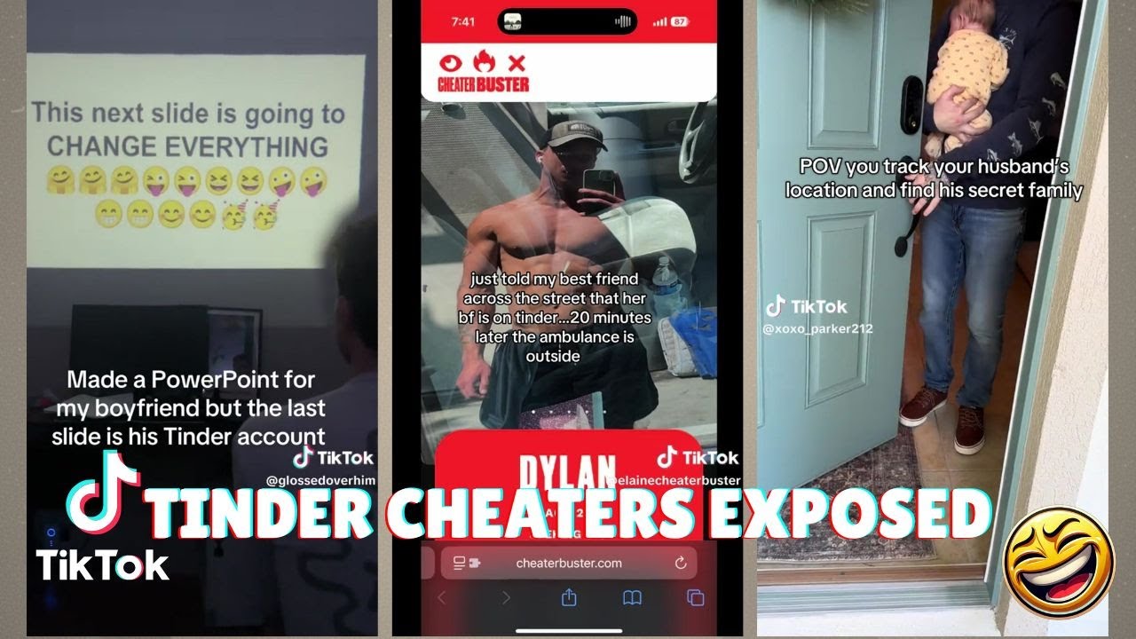 Caught Cheating on Tinder 💔 | Partners React | TikTok Compilation #tiktok #cheating