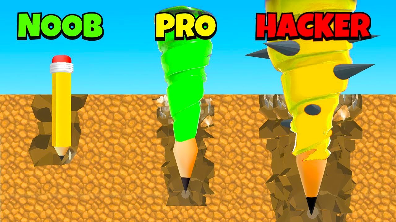 NOOB vs PRO vs HACKER - Pen Dig