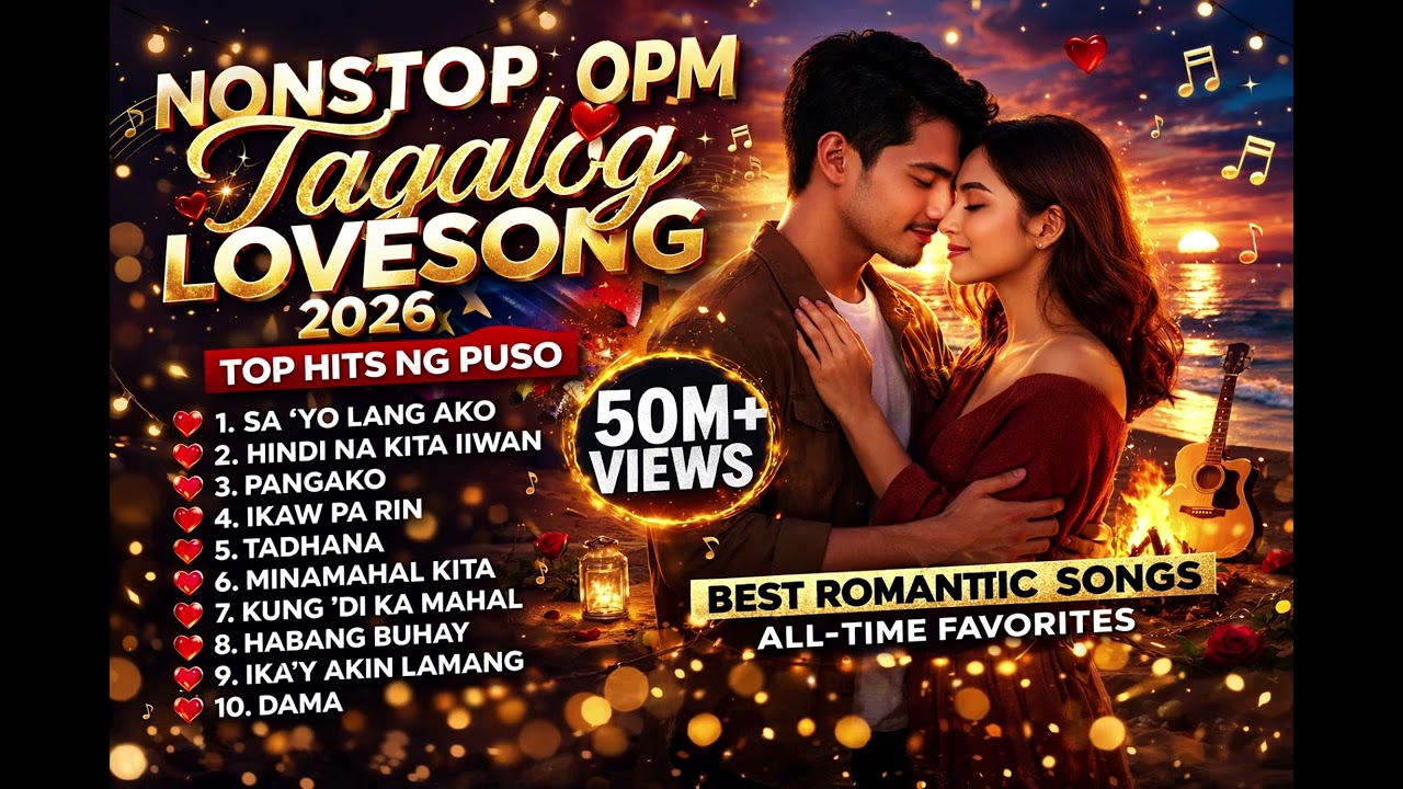 NONSTOP OPM LOVE SONGS 2026 💖 Sa’yo Lang Ako | Pangako | Tadhana | Ikaw Pa Rin (Full Medley)