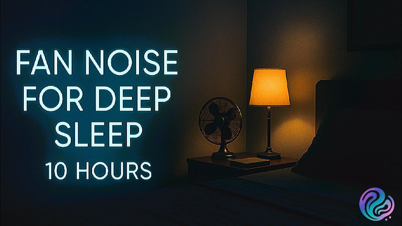 Fan Noise for Deep Sleep – 10 Hours – Dark Screen, Insomnia Relief & Focus