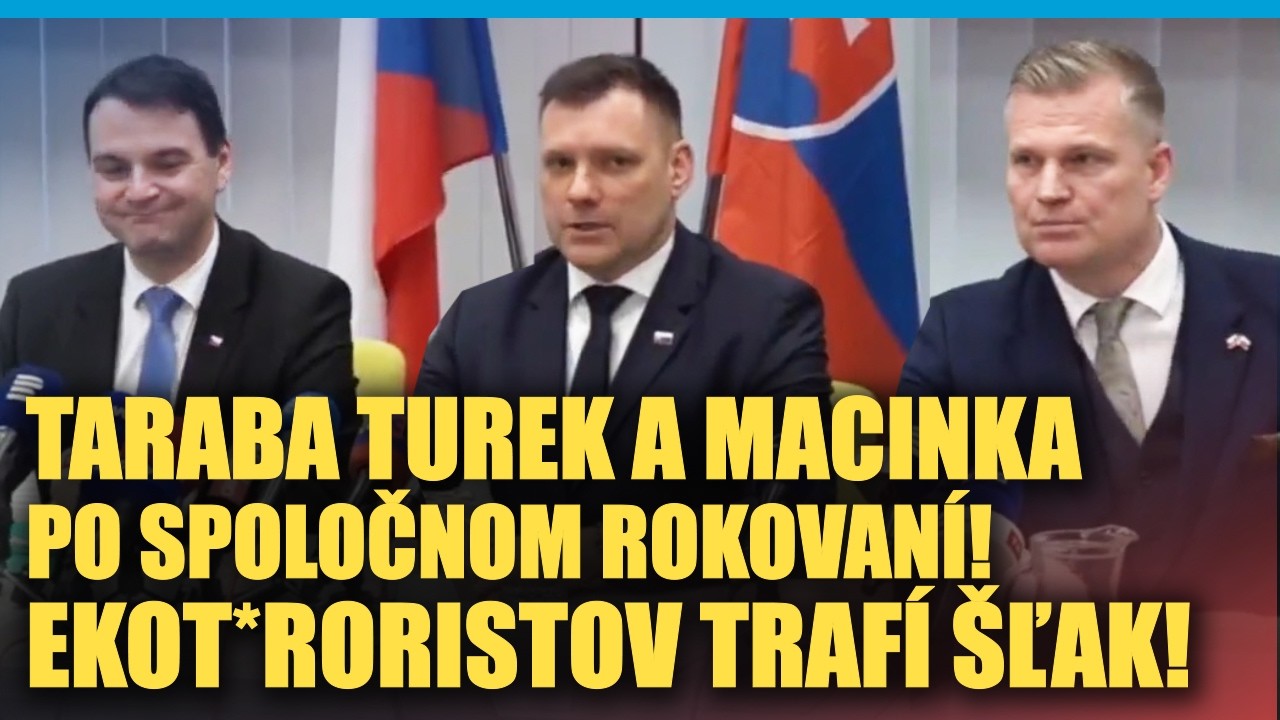 Taraba Turek a Macinka informujú po rokovaní: Progresívnych zelených TRAFÍ ŠĽAK