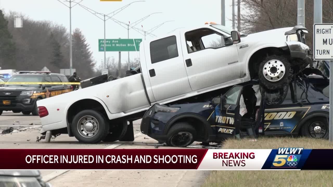Police: 2 hospitalized, including officer, after pursuit, shooting in Dayton