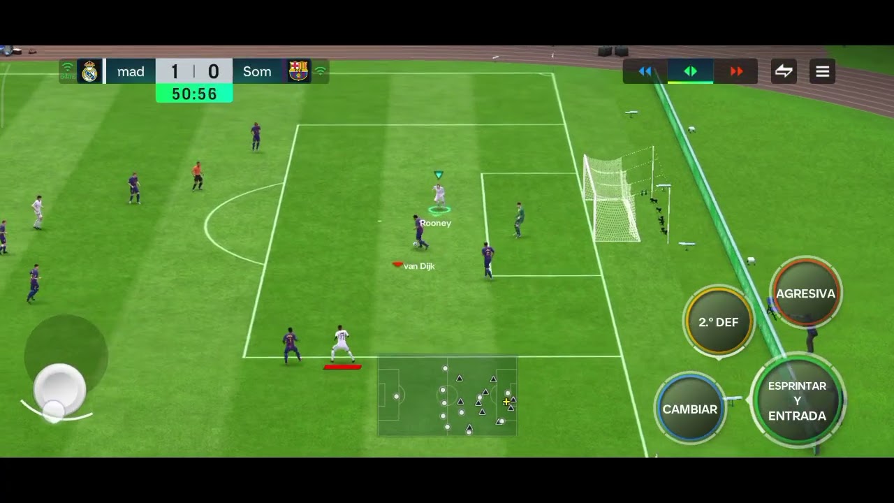 Jugando fc Mobil