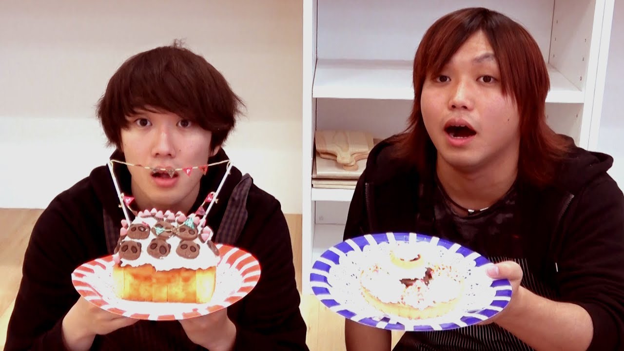 【お祝い】今日はお互いにケーキを作りました