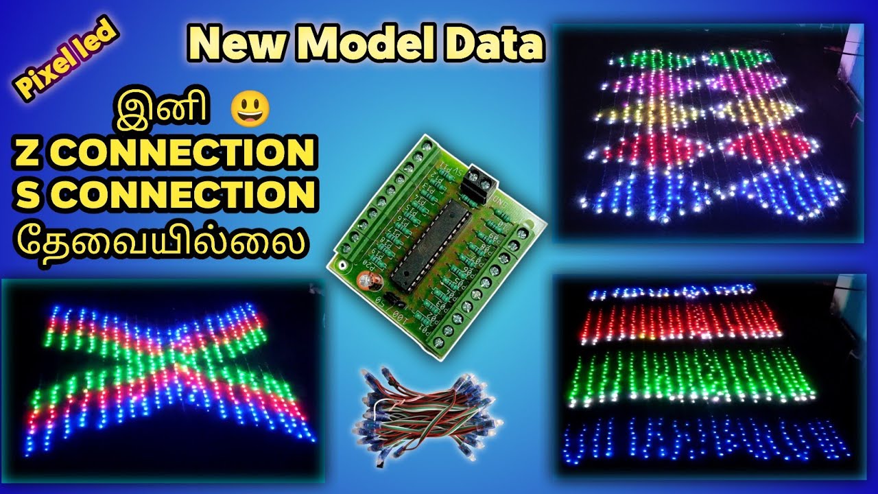 Pixel led building Z connection S connection இனி தேவையில்லை 😃 /20 port parallel data/ Hero electro