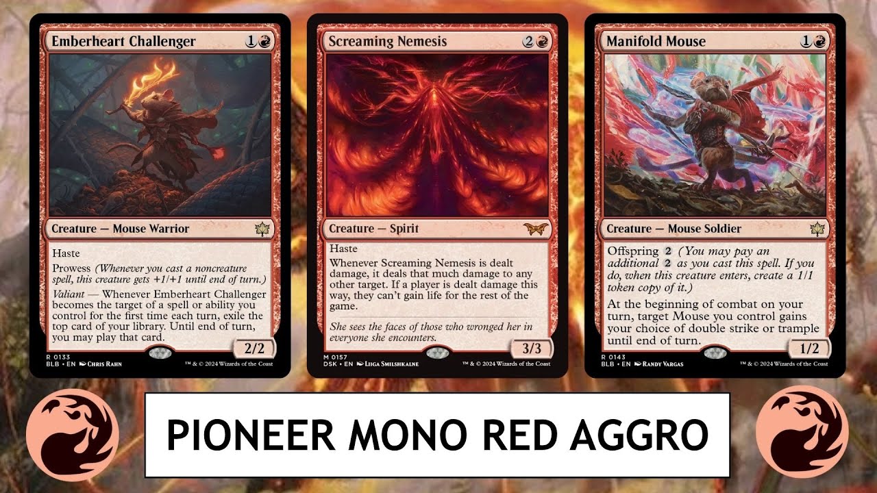MTG Pioneer Mono Red Aggro &mdash; что может эта колода в мире после Heartfire