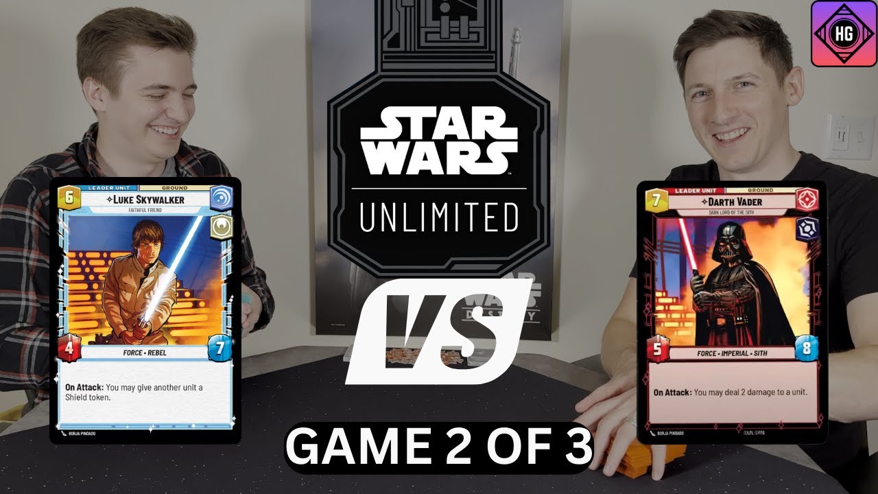 Star Wars Unlimited GAMEPLAY - Luke VS Vader Game 2 of 3