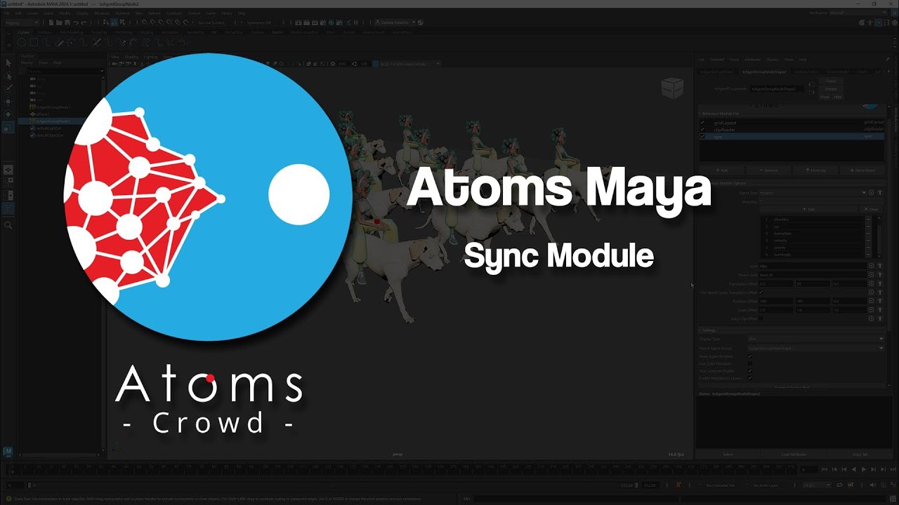 AtomsMaya 6.0.1 - Sync Module