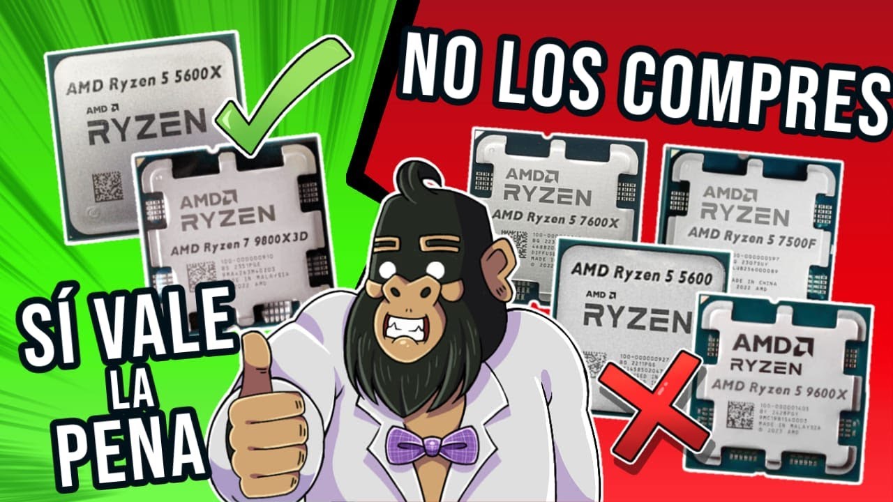 Los MEJORES y PEORES CPUs Ryzen en 2025 ⚠️ Lo que S&Iacute; y NO deber&iacute;as comprar