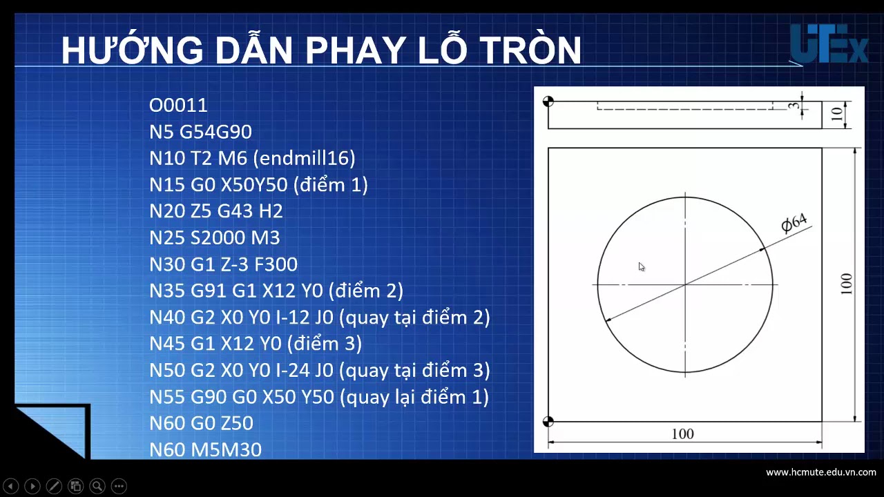 huong dan phay lo, ranh, lô tron
